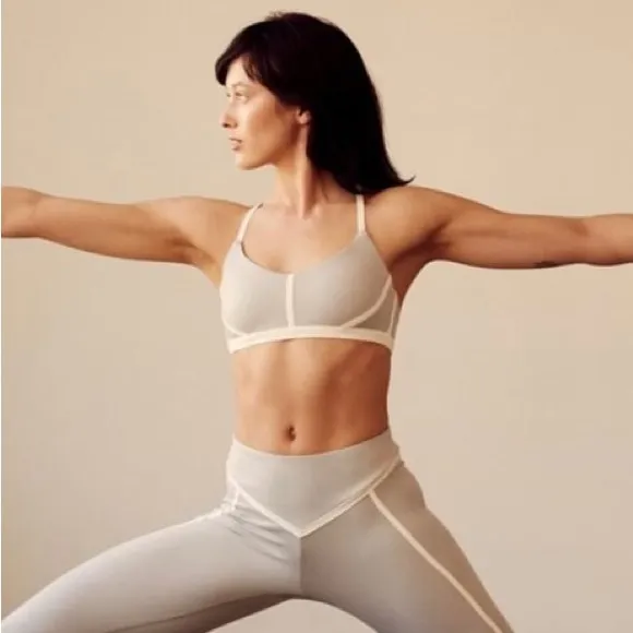 Ernest Leoty Corset Stretch Bra in Grey/Ivory