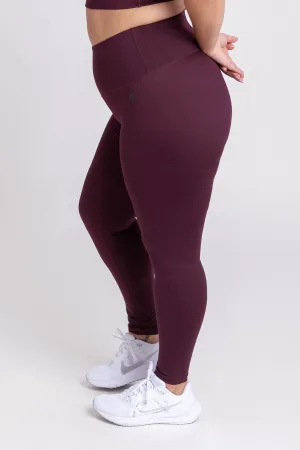Essential High-Waist Move Full Length Legging - Wine