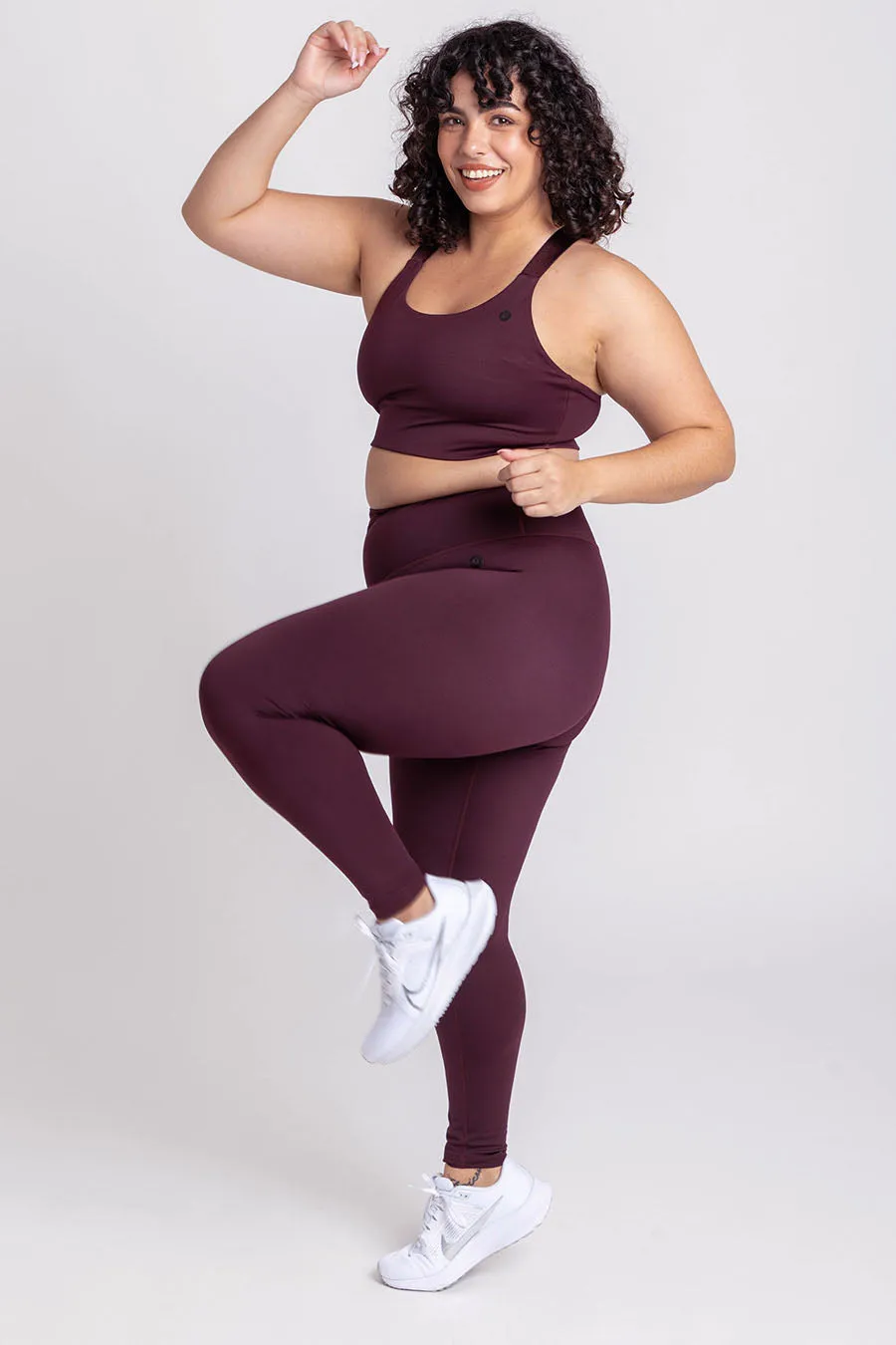 Essential High-Waist Move Full Length Legging - Wine