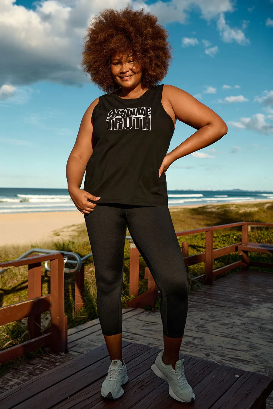 Everyday Cotton Tank - Black Logo
