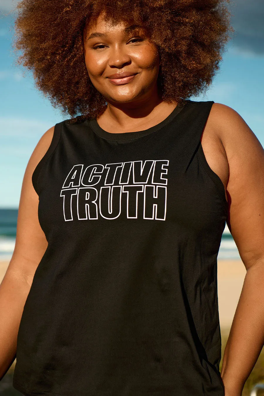 Everyday Cotton Tank - Black Logo