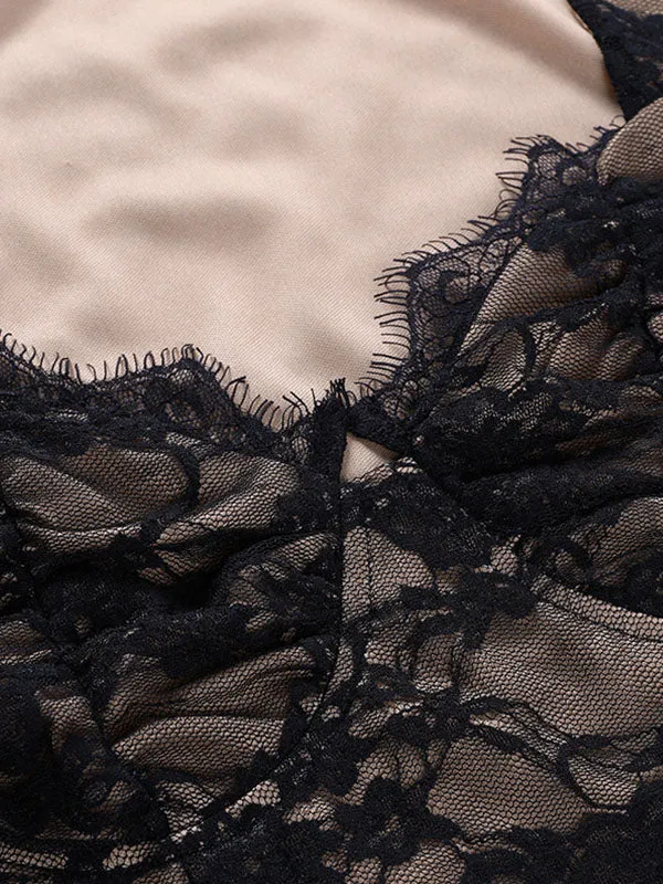 Eyelash Lace Cropped Blouse