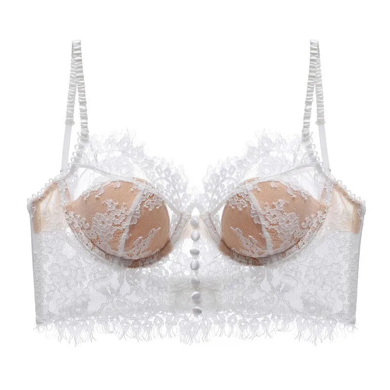 Eyelash Lace Push Up Corset Top