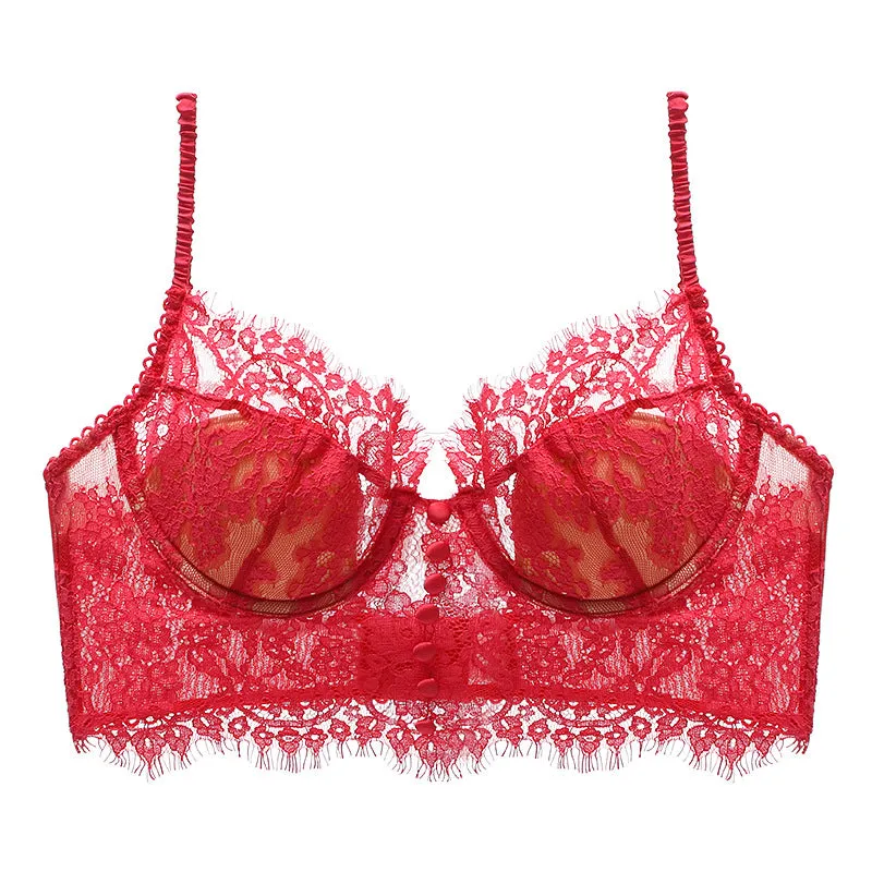 Eyelash Lace Push Up Corset Top