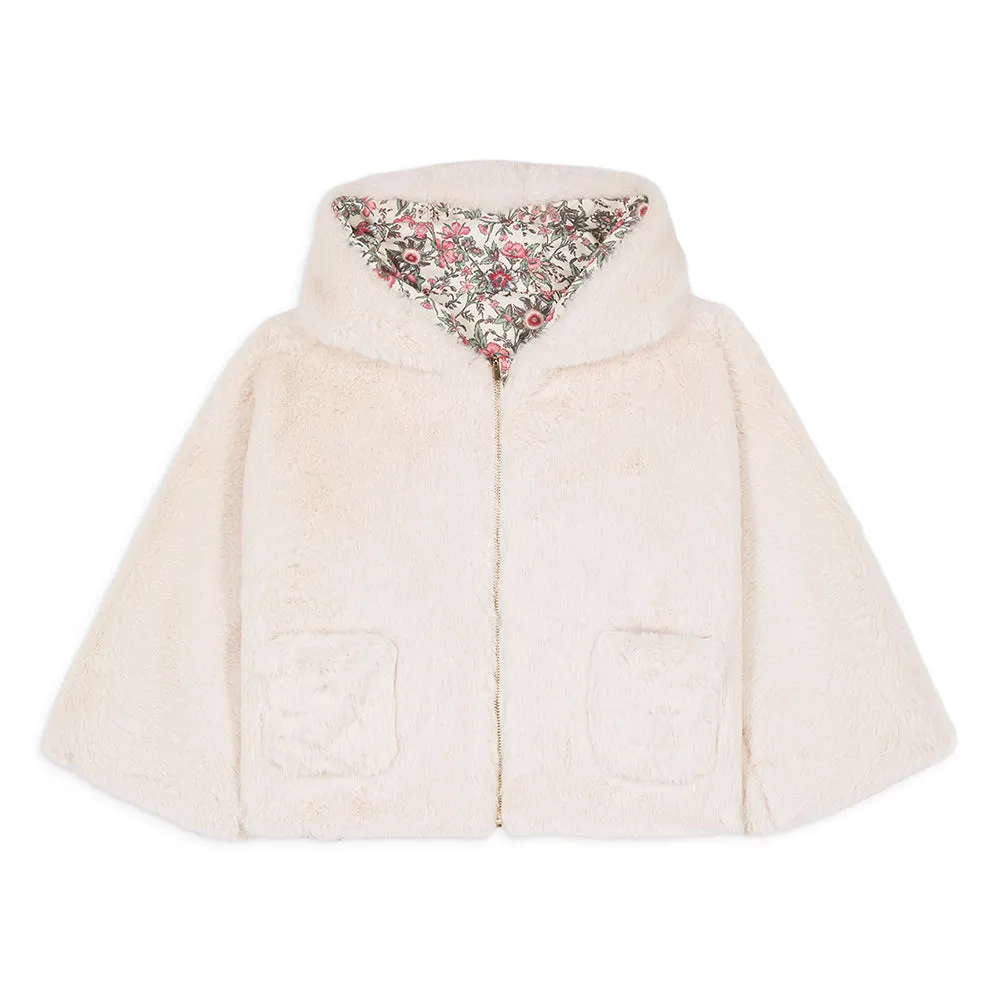 Felvet Reversible Coat | Ivory Fields