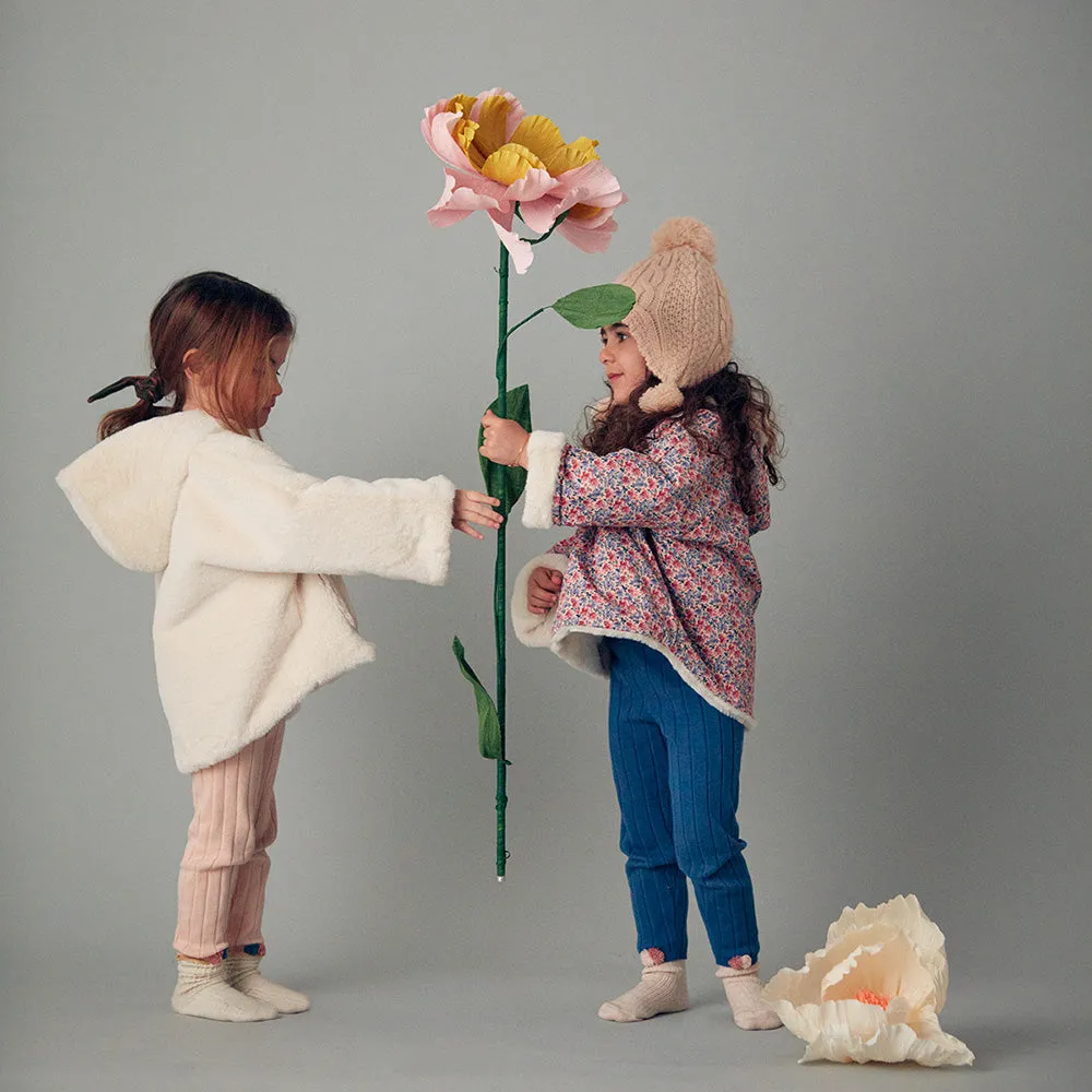 Felvet Reversible Coat | Ivory Fields