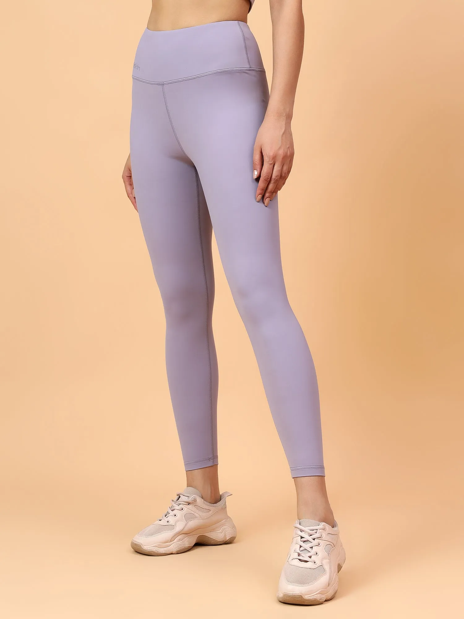 Fitkin Women's Grey Core High Waist Curve Sculpting Tights