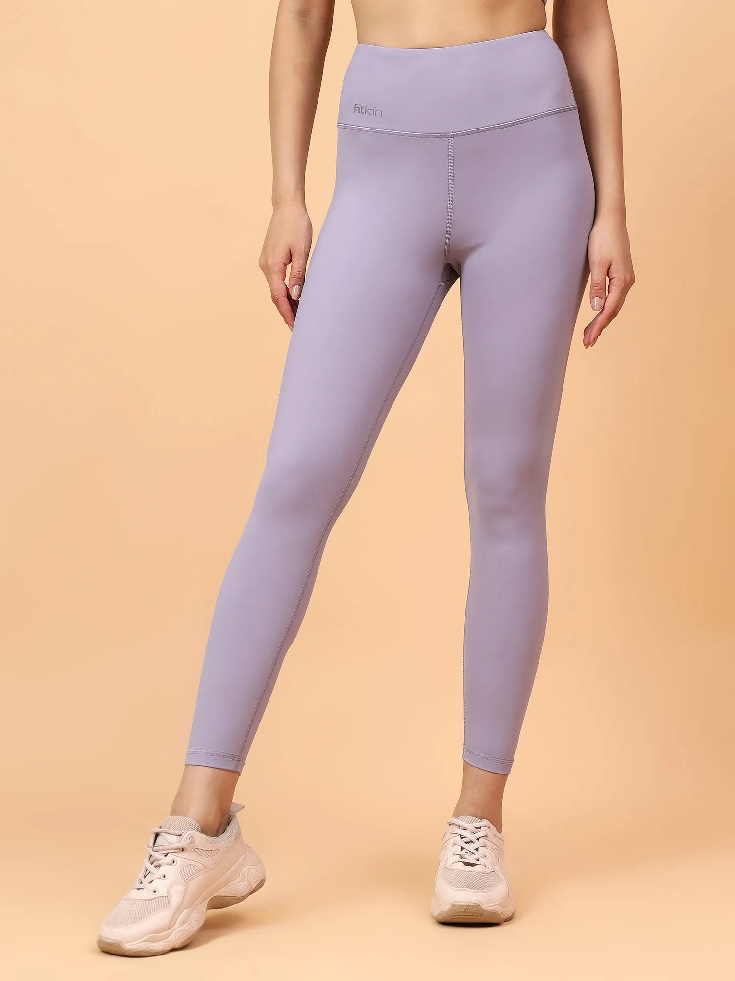 Fitkin Women's Grey Core High Waist Curve Sculpting Tights