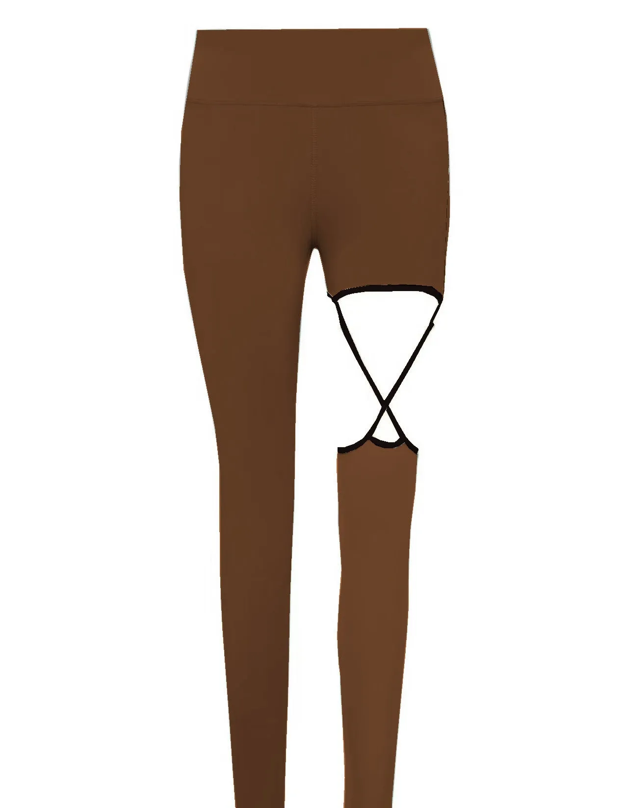 Fitness Tank Top Irregular Strap Pants
