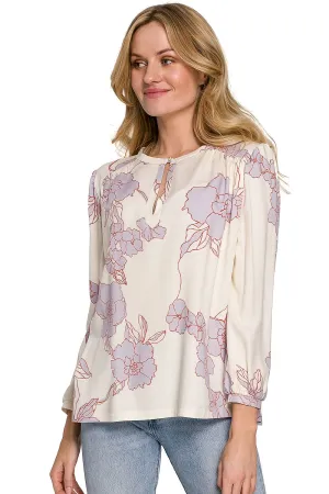 Floral Pattern Relaxed Blouse