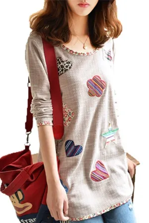 Floral Printed Round Neck Blouse