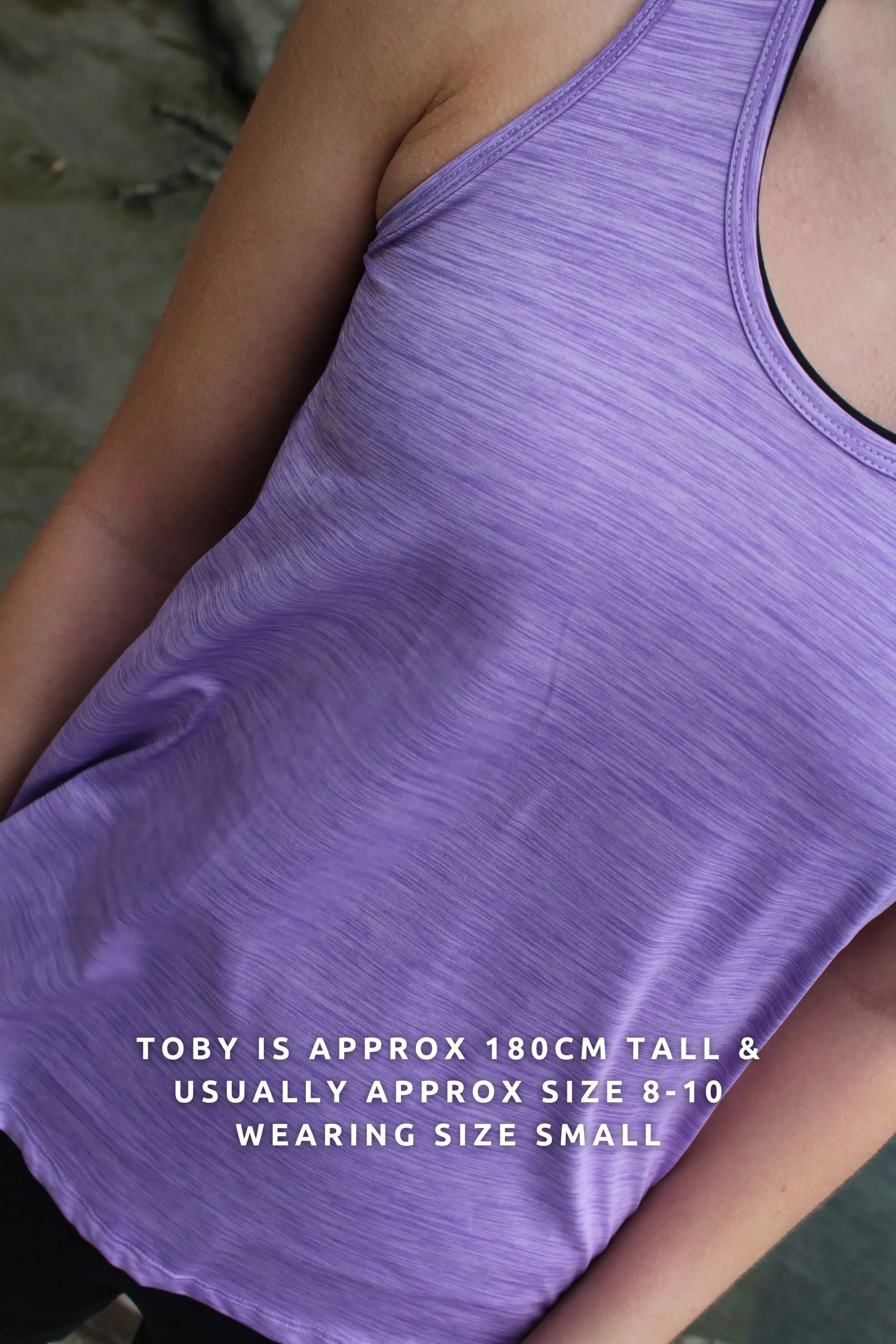 Fortune Wide Back Singlet - Lilac