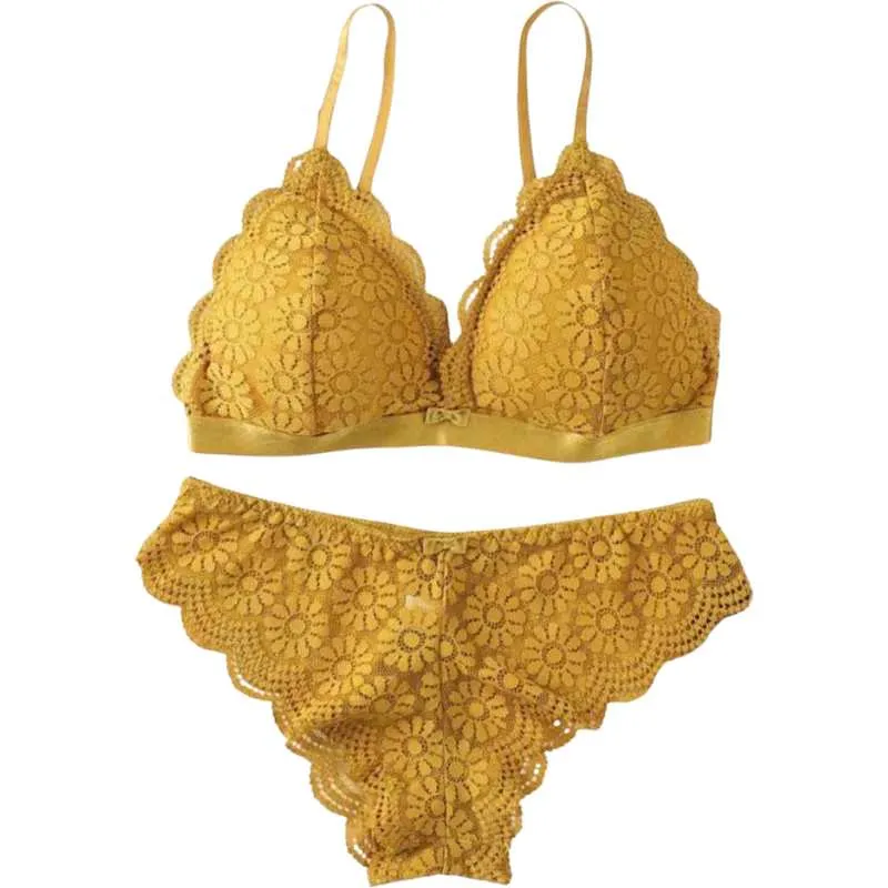 French Lingerie Set Lace Bralette and Panties