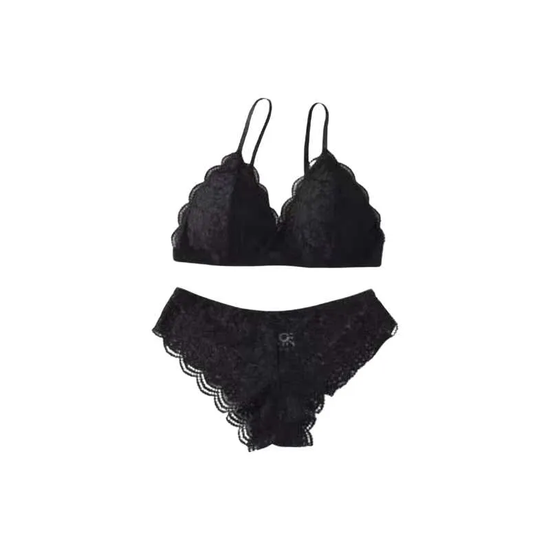 French Lingerie Set Lace Bralette and Panties