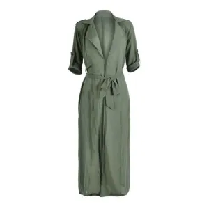 Full Sleeve Trench Coat Chiffon Duster For Women