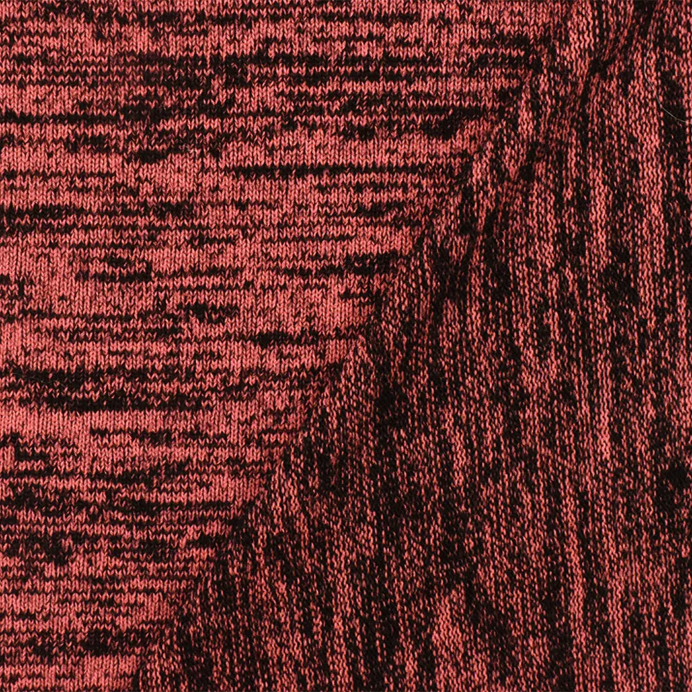 Gamer Red-Black Slub Stretch Jersey Knit Fabric