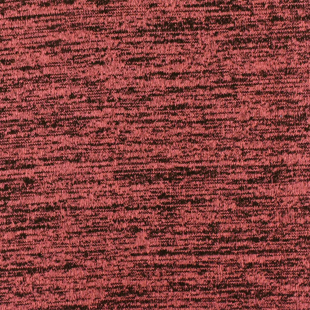 Gamer Red-Black Slub Stretch Jersey Knit Fabric