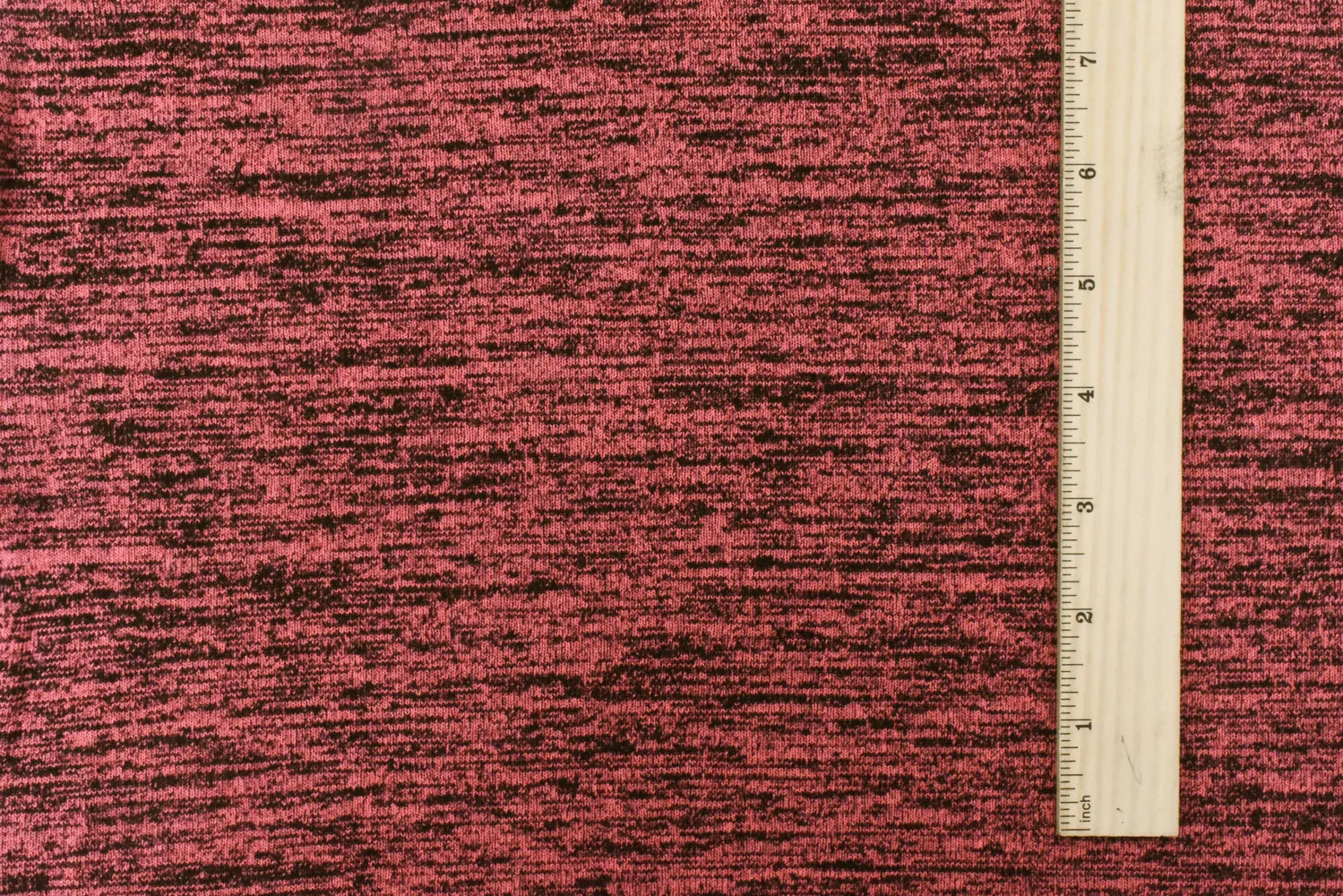 Gamer Red-Black Slub Stretch Jersey Knit Fabric