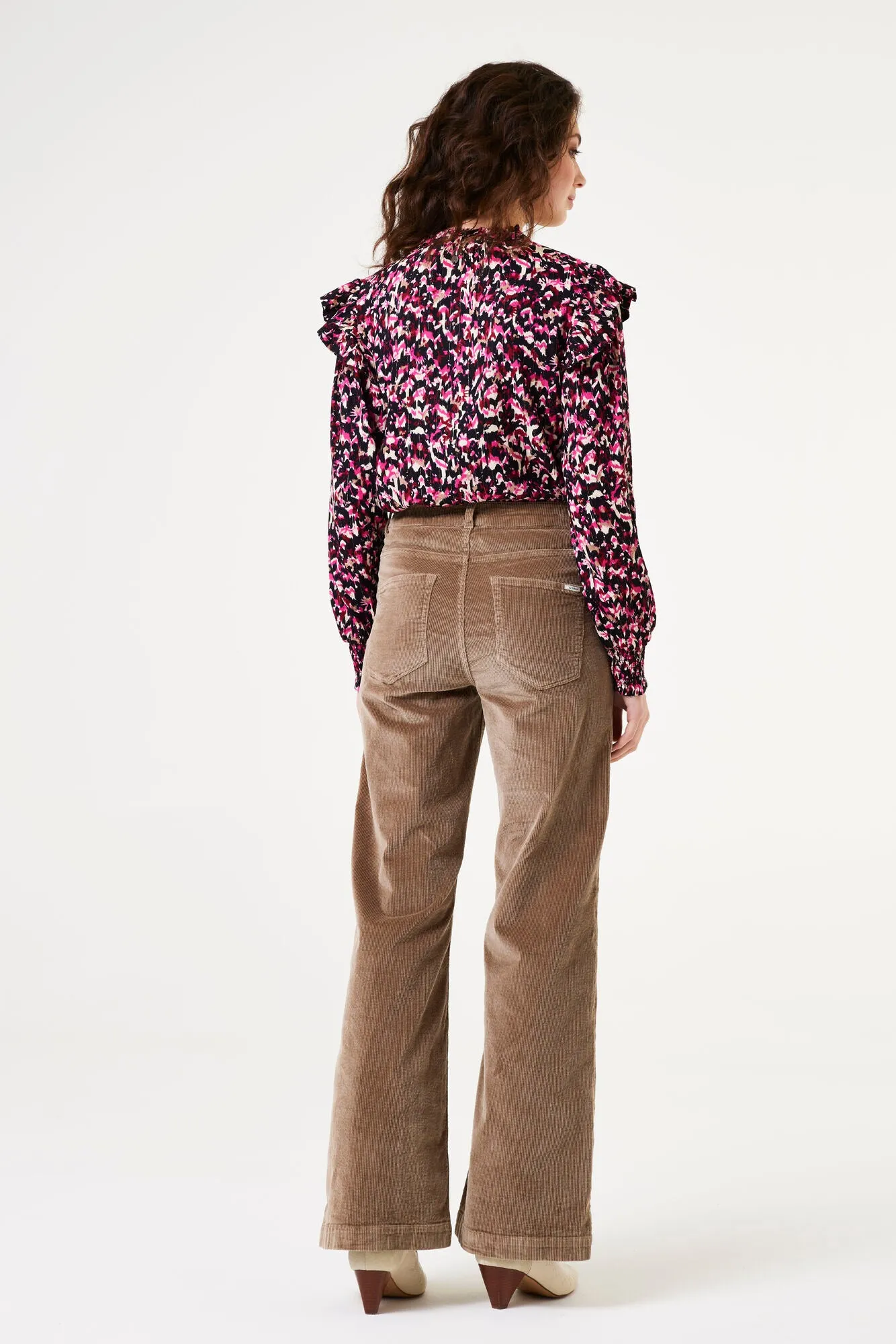 Garcia Megan Blouse - Cabernet Print
