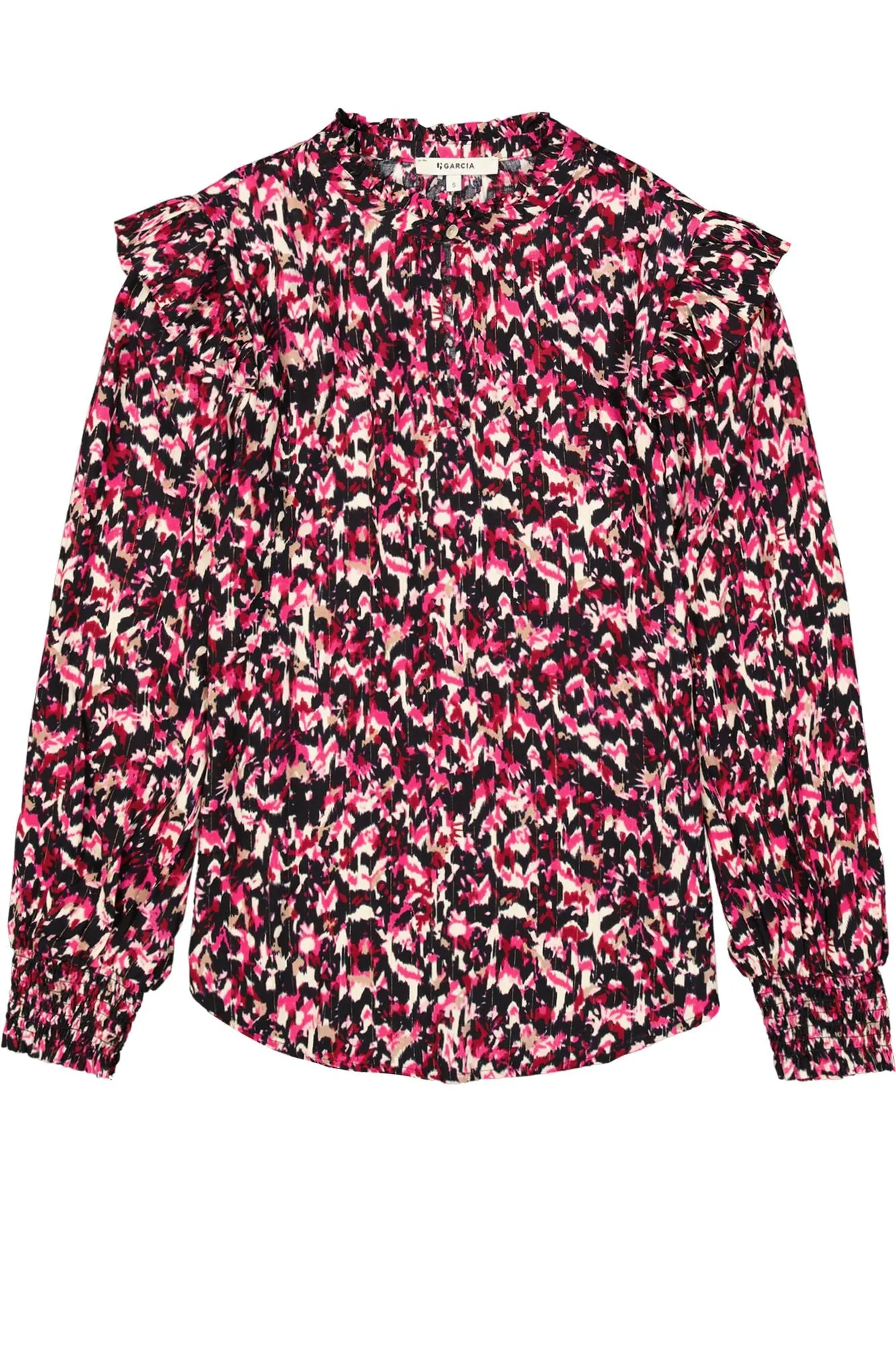 Garcia Megan Blouse - Cabernet Print