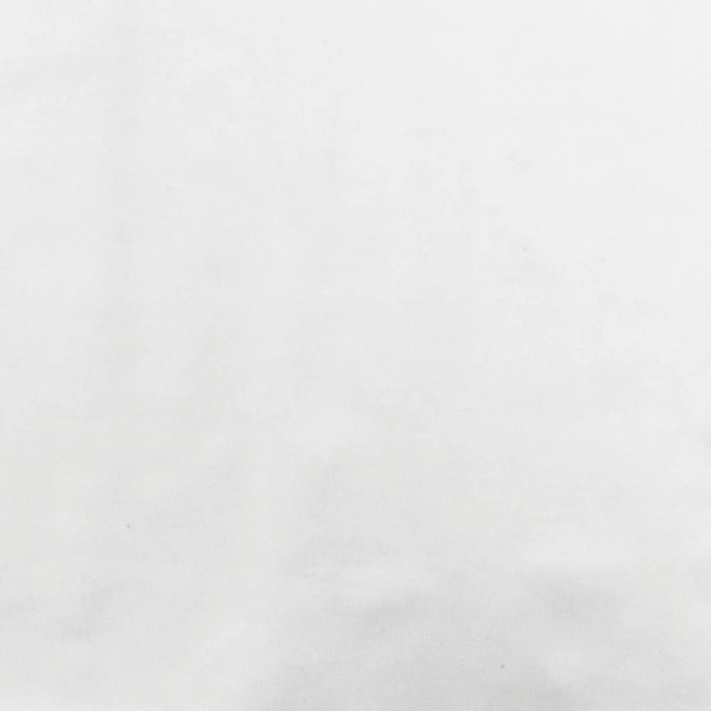 Glamour White Solid Satin-like Activewear Stretch Jersey Knit Fabric