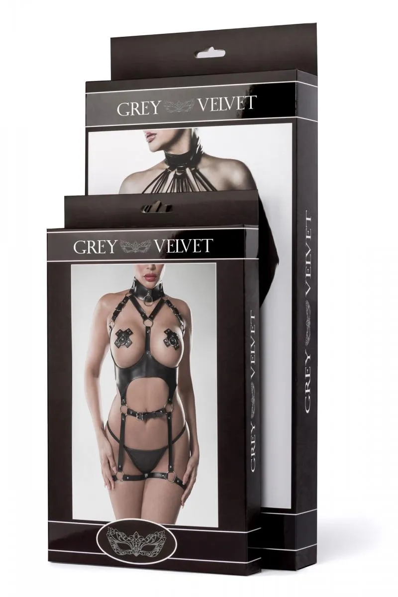 Grey Velvet Negligee