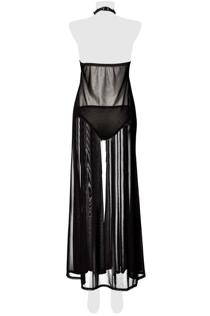 Grey Velvet Negligee