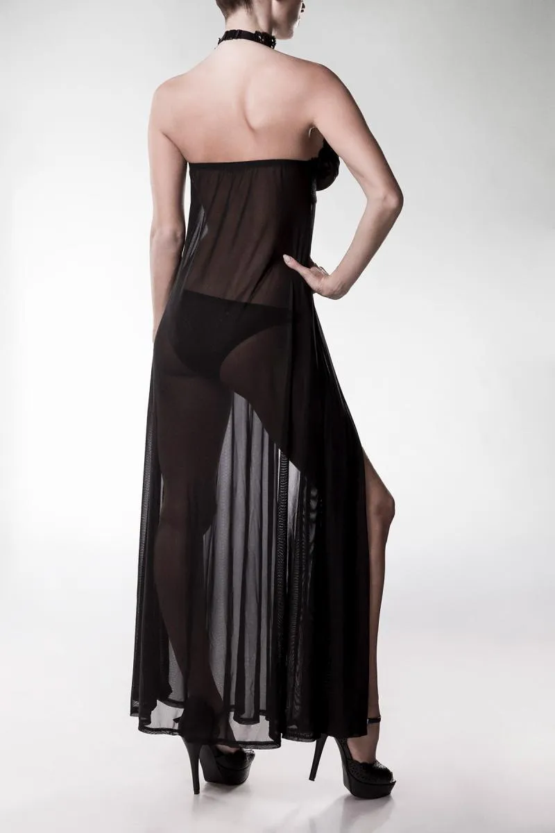 Grey Velvet Negligee