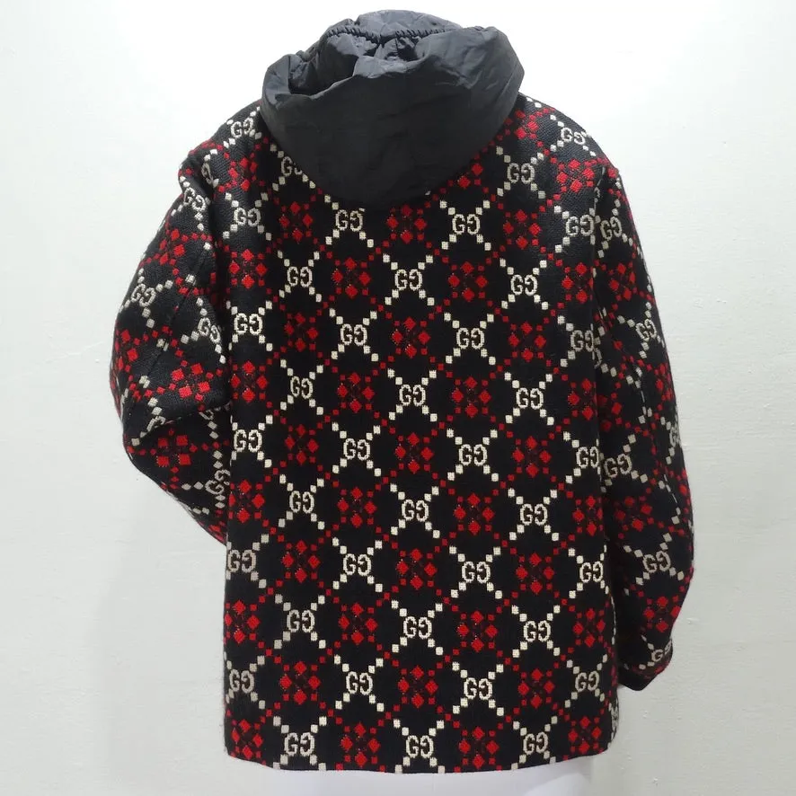 Gucci Macro GG Diamond Wool Jacket
