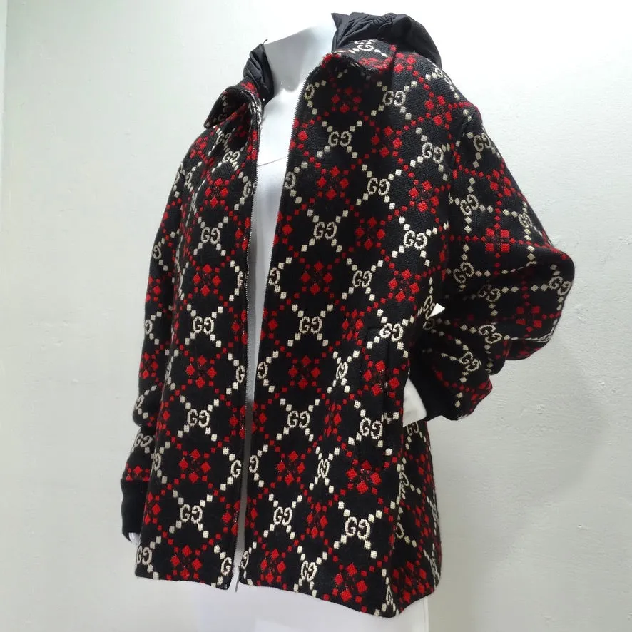 Gucci Macro GG Diamond Wool Jacket