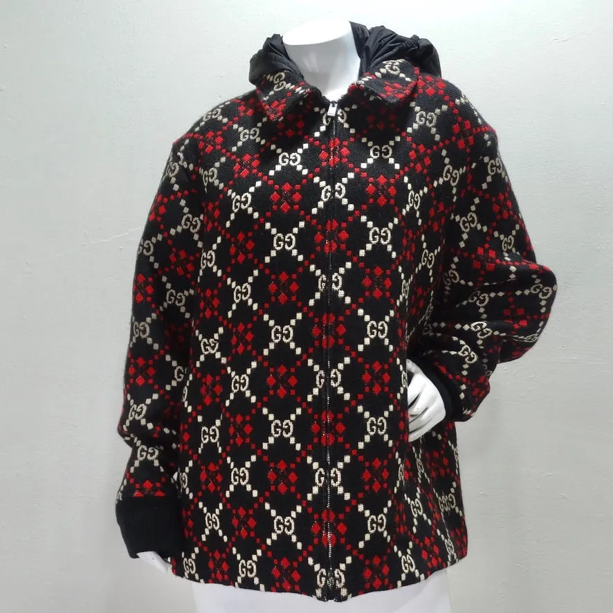 Gucci Macro GG Diamond Wool Jacket