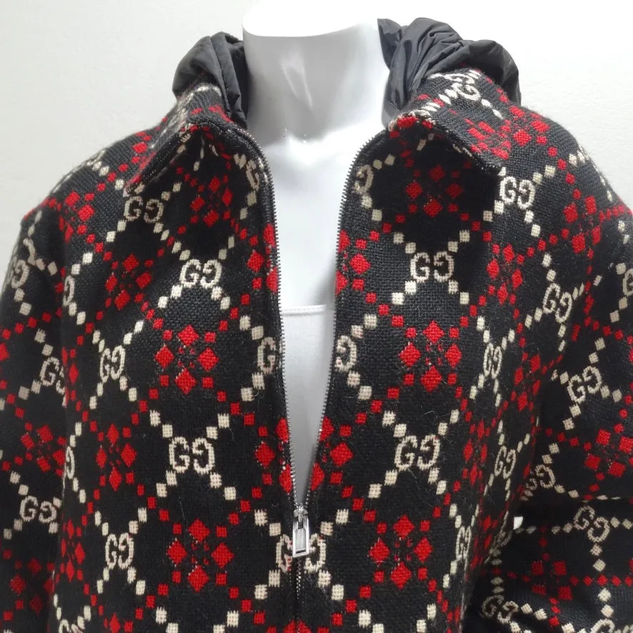 Gucci Macro GG Diamond Wool Jacket