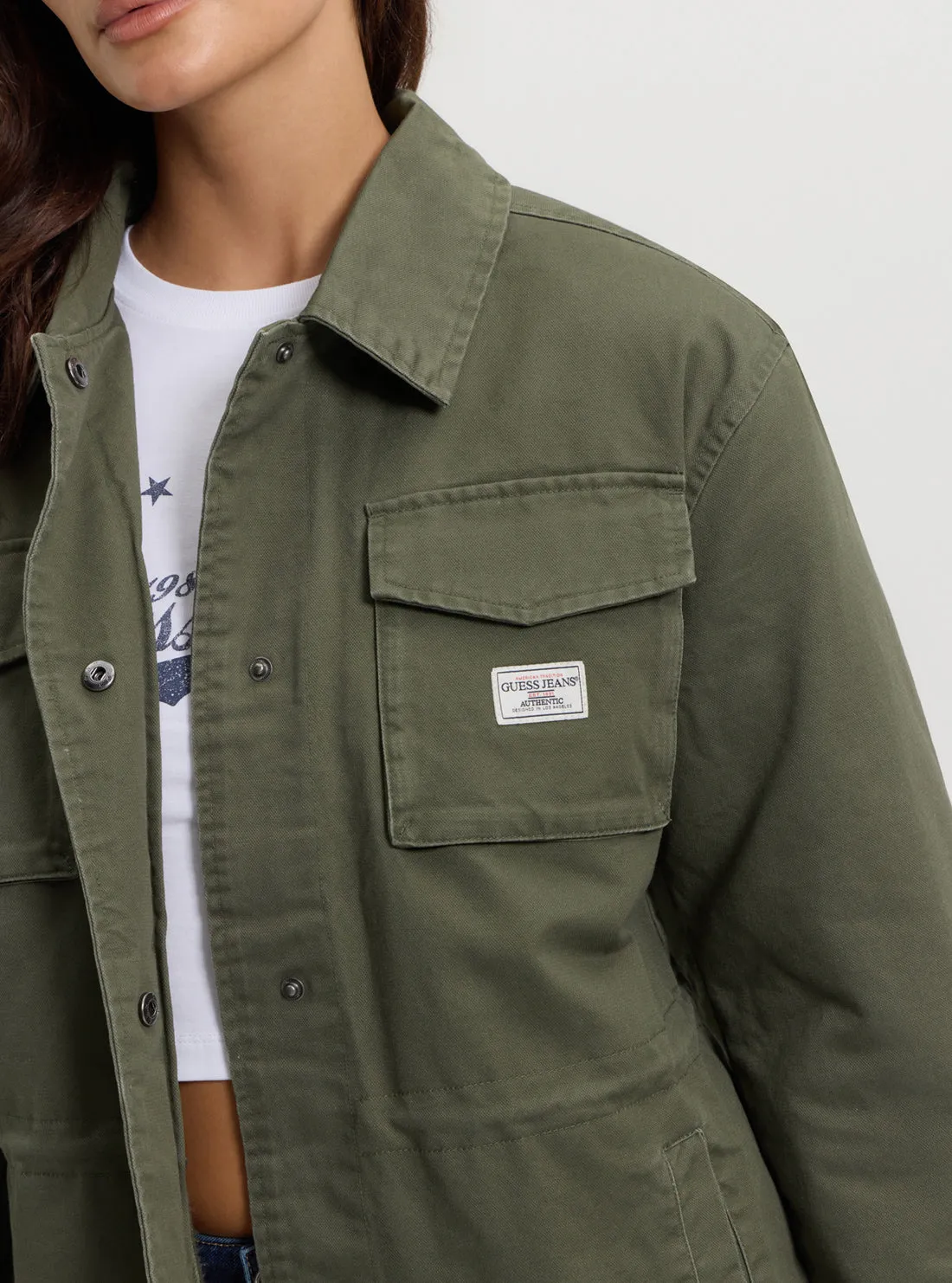 Guess Jeans Green Utility Jacket