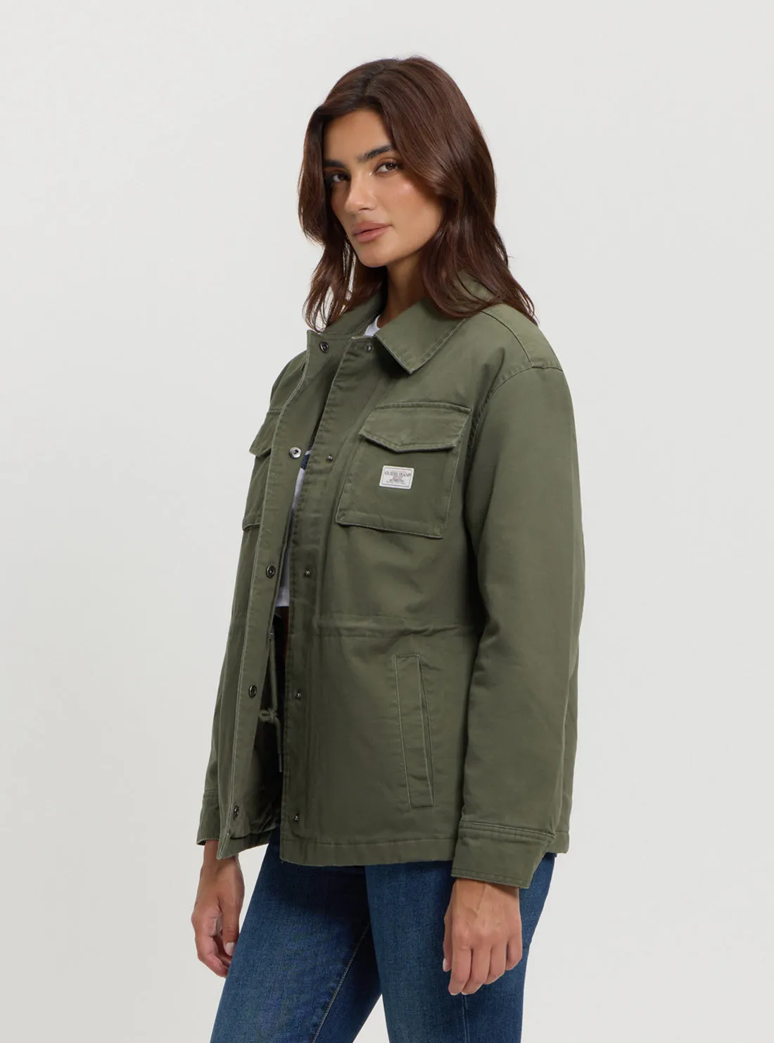 Guess Jeans Green Utility Jacket