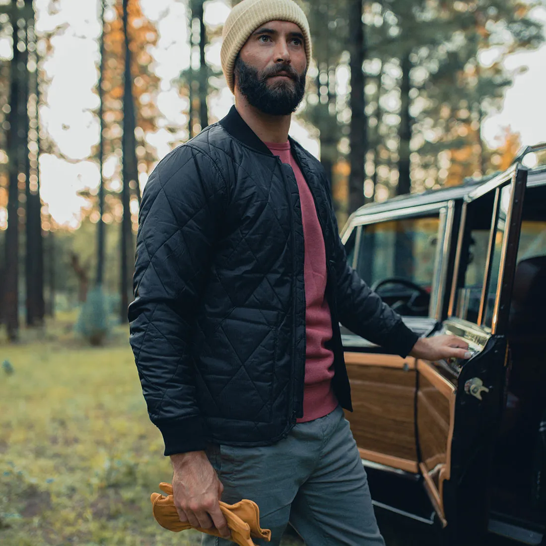 Guinness Quilted Utility Zip Up