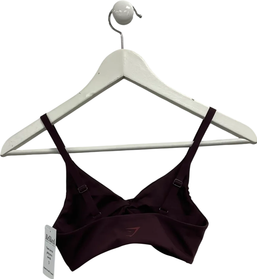 gymshark Purple Twist Front Bralette UK XS