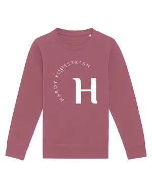 Hardy Equestrian Women's Iconic Crew Neck Sweatshirt Rose