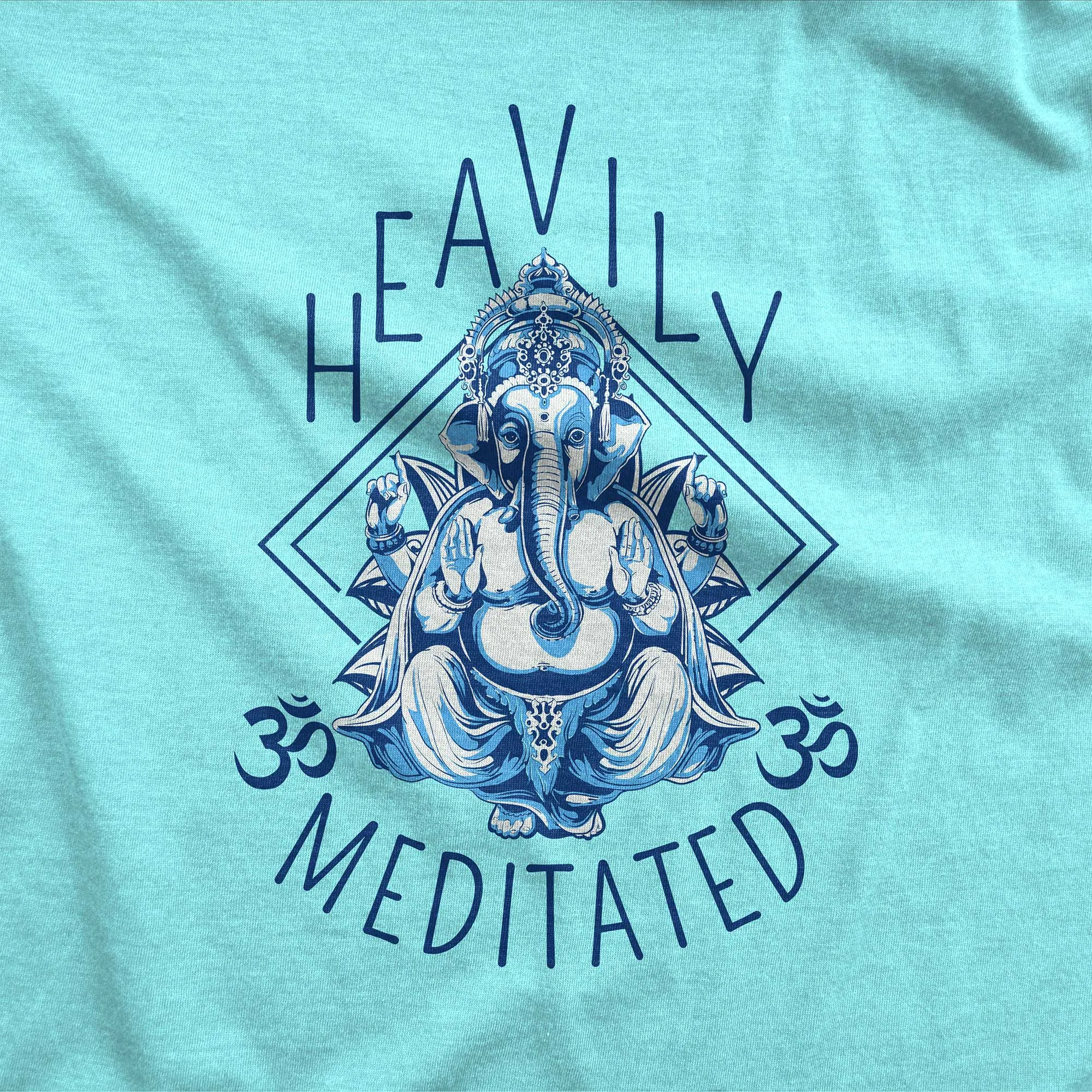 Heavily Meditated - Women’s Triblend Racerback Tank