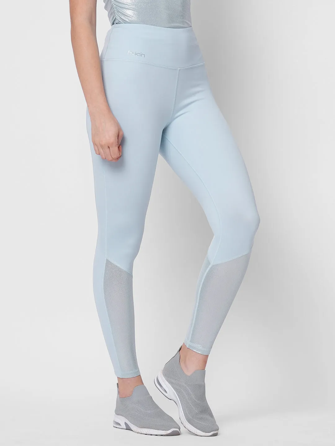 High waisted pure luxe blue tights