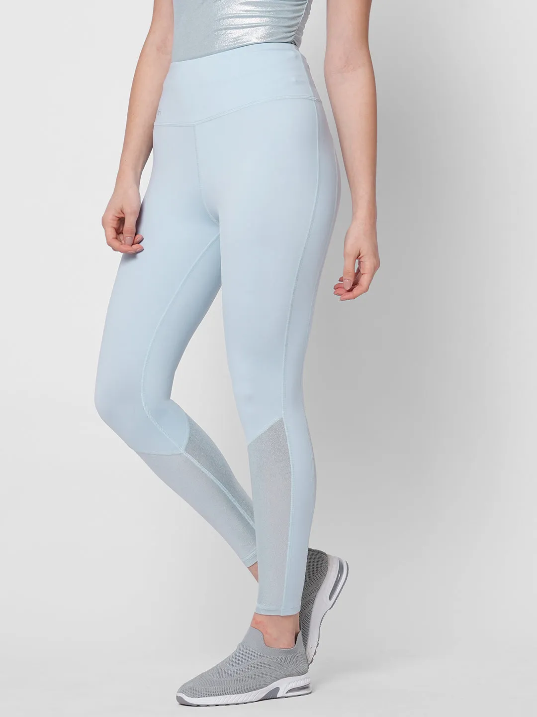 High waisted pure luxe blue tights