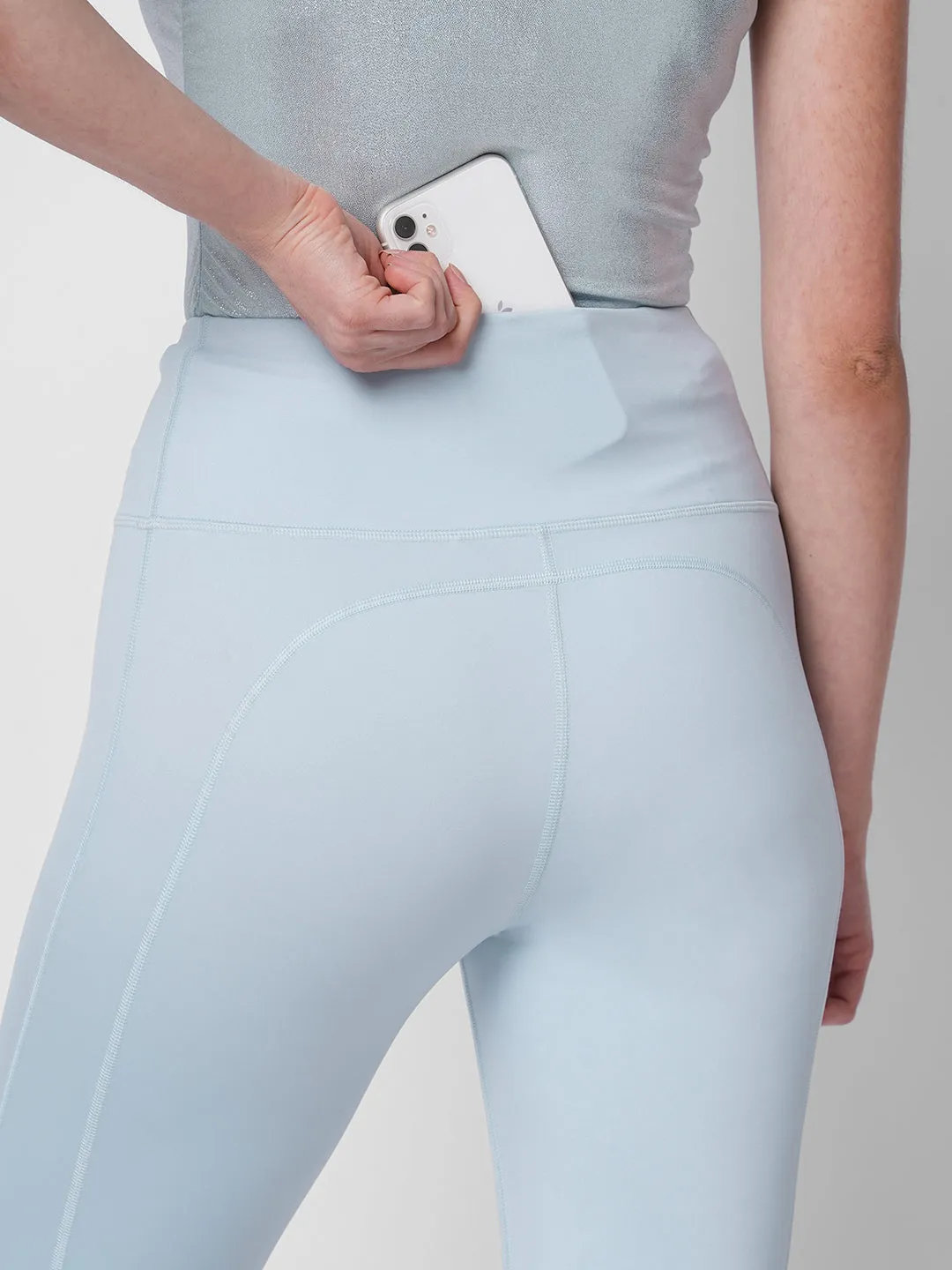 High waisted pure luxe blue tights