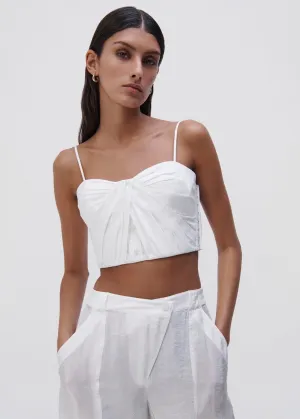 Holden Button Front Bustier (White)