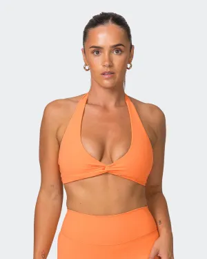 Hype Halter Bralette - Papaya