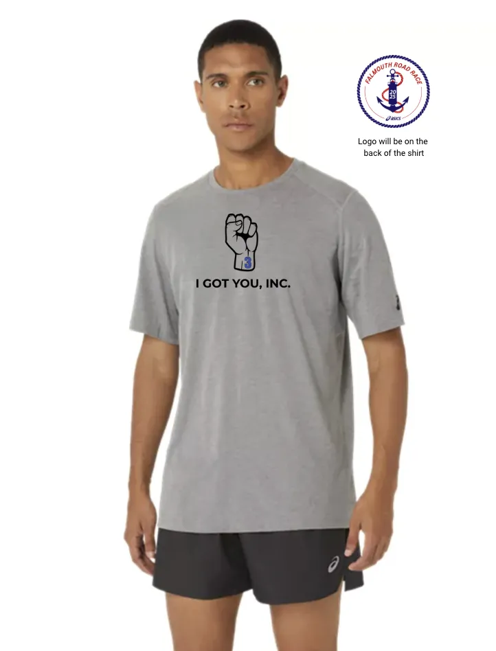 I Got You, Inc. FRR - ASICS Men's Tee Grey (1011439457)