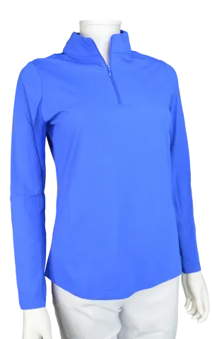 Ibkul Icifil SPF 50 Long Sleeve Sun Shirt: Blue Mock