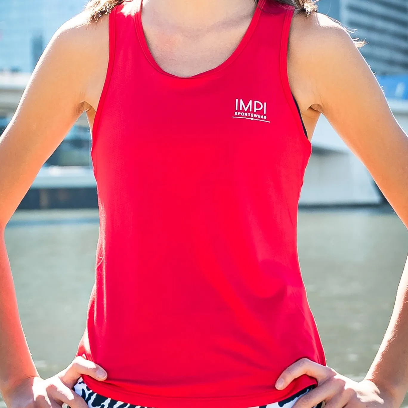 IMPI Fitted Running Singlet - Red
