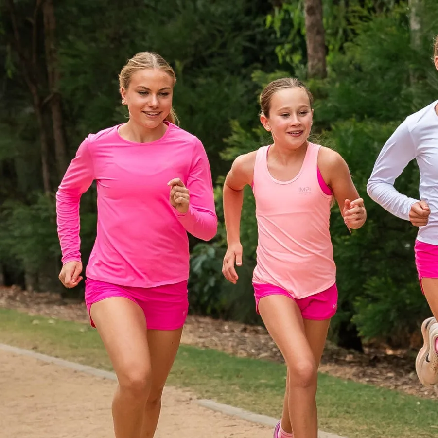 IMPI Long Sleeve Running Tee - Fuchsia