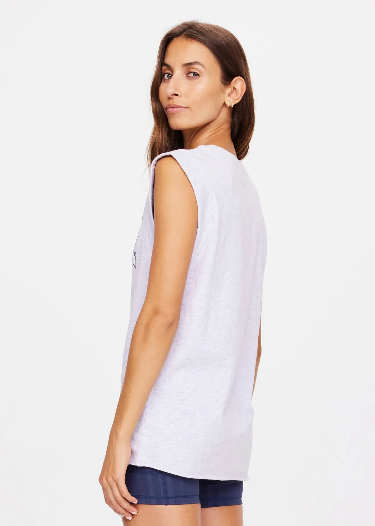 Ivy League Muscle Tank | Grey Marle