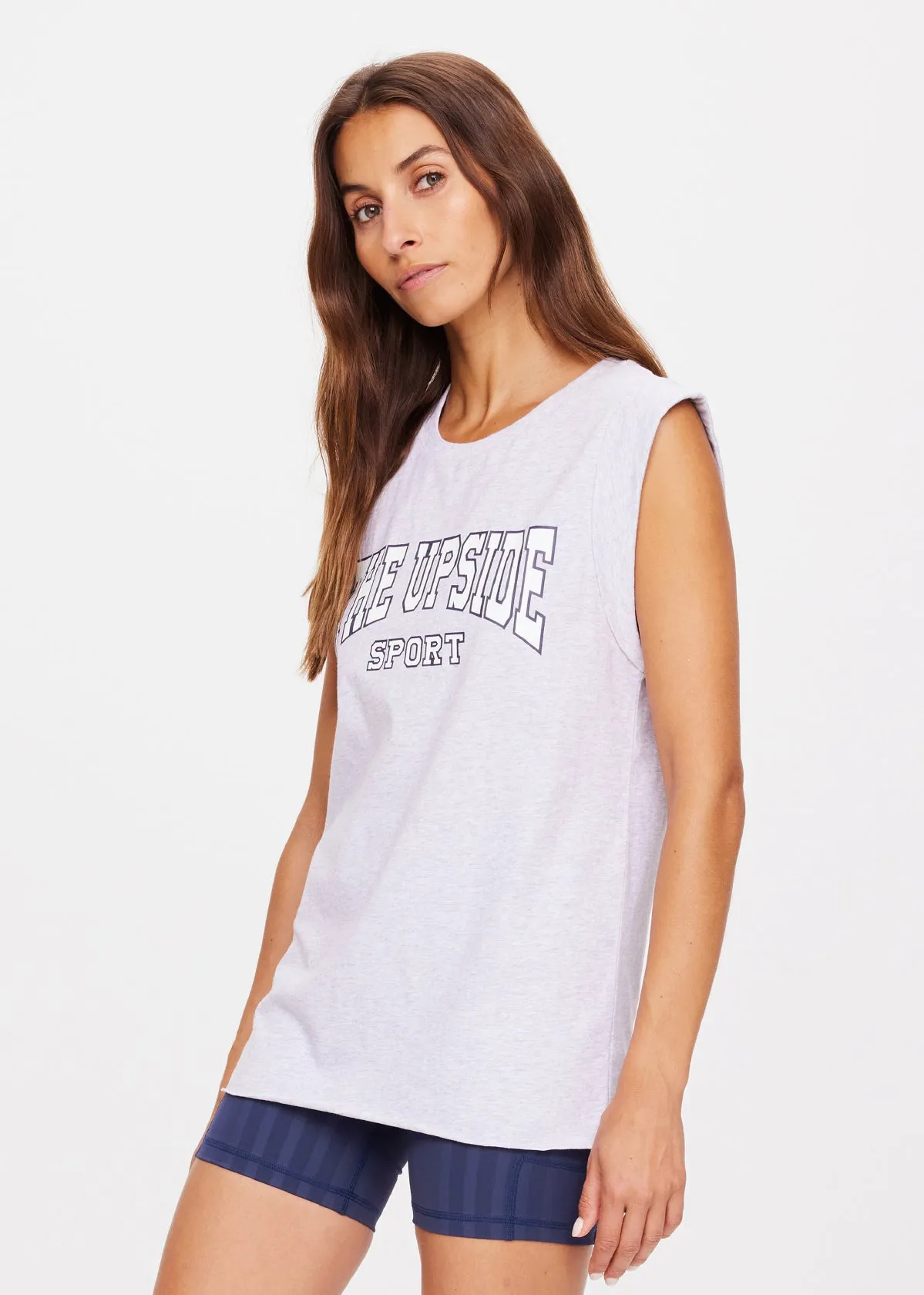 Ivy League Muscle Tank | Grey Marle