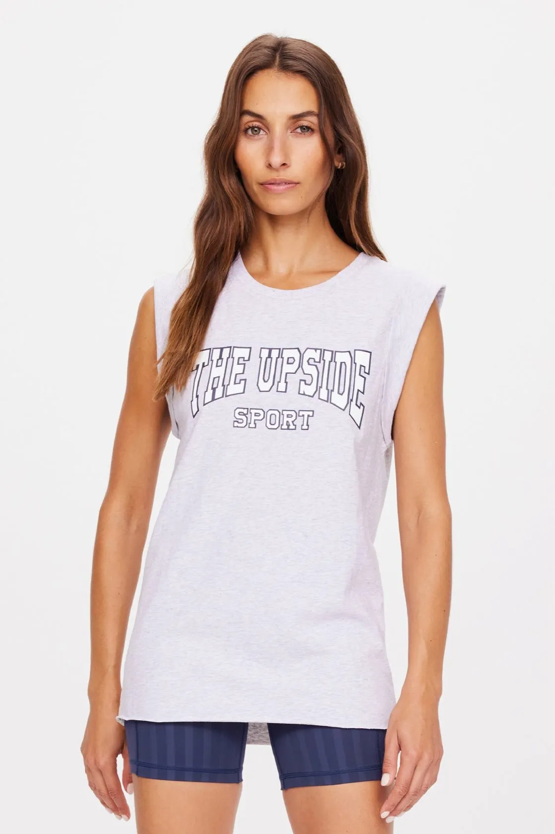 Ivy League Muscle Tank | Grey Marle